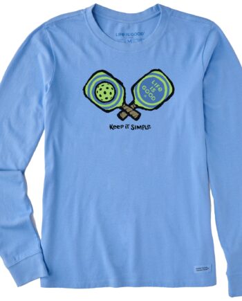 Women's Keep It Simple Pickleball Long Sleeve Crusher Tee