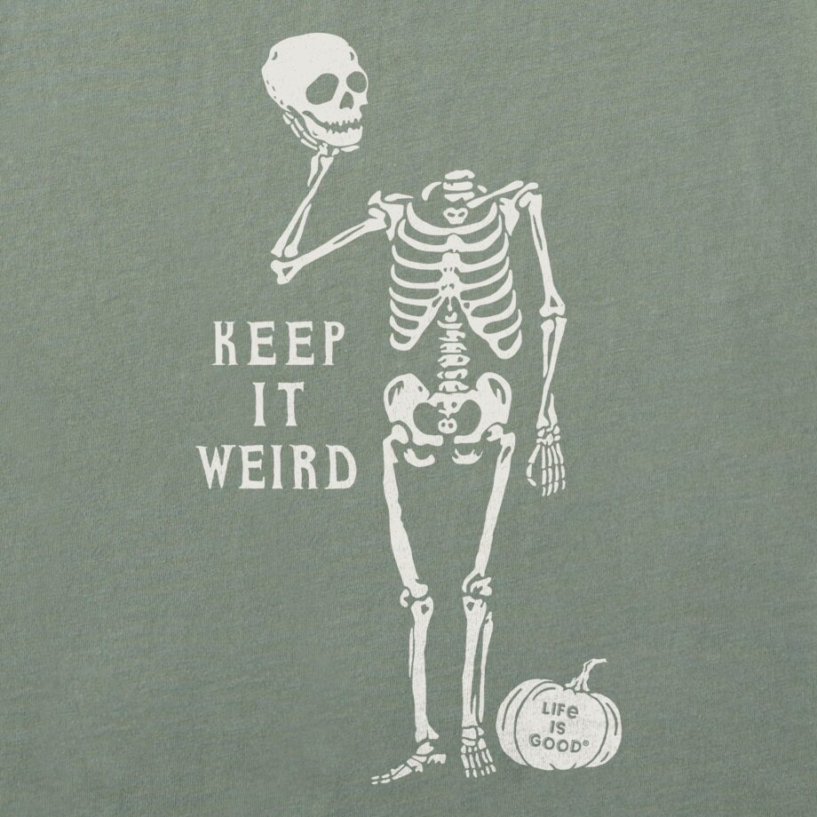 Women's Keep it Weird Skeleton Long Sleeve Crusher Tee