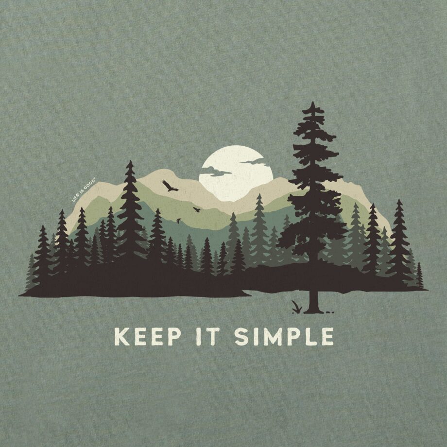 Women's Keep it Simple Evergreen Silo Long Sleeve Crusher Boxy Tee
